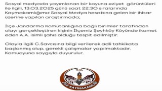 Küçükbaş hayvana eziyet eden kişi tepki çekti
