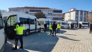 Kuluda öğrenci servis araçları denetimi devam ediyor