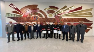 Kütahya OSBde yangın tehlikesini önleyen güvenlik personellerine plaket