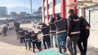 Malatyada organize suç örgütüne yönelik operasyonda 44 tutuklama