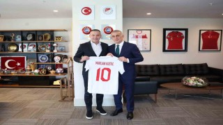 Marijan Kusticten, TFF Başkanı Hacıosmanoğluna ziyaret