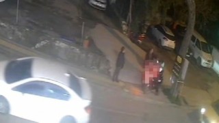 Motokuryelere sinir olduğu için durduk yere yumruk attı