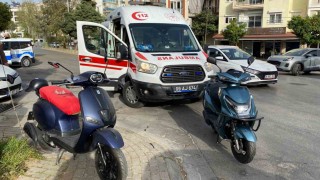 Motosikletler çarpıştı: 1 yaralı