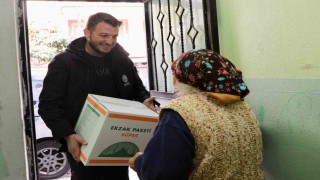 Mudanya Belediyesinden erzak desteği