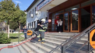 Muğlada Deprem ve Yangın tahliye tatbikatı gerçekleştirildi