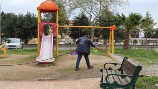Nazilli Belediyesinden parklarda yaz hazırlığı