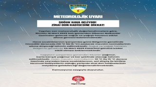 Niğde için zirai don uyarı yapıldı