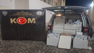 Niğdede kaçakçılık operasyonu: 310 bin adet makaron ele geçirildi