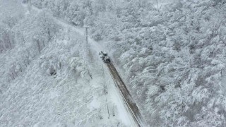 Ordunun kırsalında karla mücadele: Bir günde 791 kilometre yol açıldı
