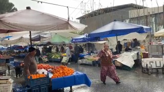 Ortaklarda sağanak yağış etkili oldu