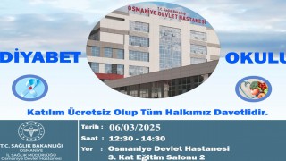 Osmaniye Devlet Hastanesi’nde Diyabet Okulu Eğitimi Düzenleniyor