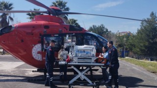 Osmaniye’de 9 Günlük Bebek Helikopter Ambulans ile Ankara’ya Sevk Edildi