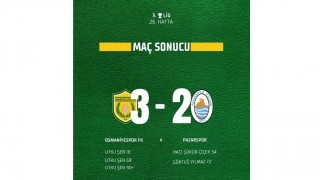 Osmaniyespor FK, Pazarspor’u Utku Şen’in Hat-Trick’i ile Mağlup Etti (3-2)