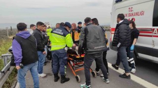 Otobanda feci motosiklet kazası