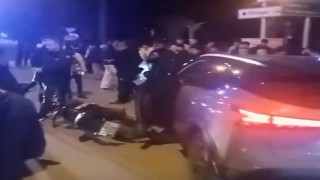 Otomobil ile motosiklet çarpıştı: 1 yaralı