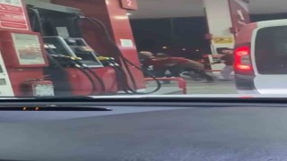 Pompacı ile müşteri arasında kavga