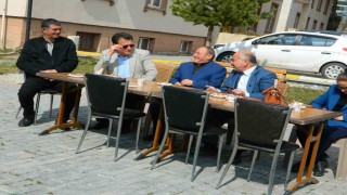Posofta açık alanda bayramlaşma programı