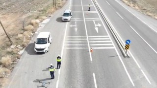 Ramazan Bayramında trafik güvenliği için dron destekli denetimler arttı