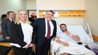 Rektör Özölçerden BEUN Hastanesine bayram ziyareti