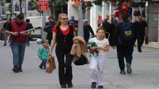 Sakaryada Martın ortasında yazdan kalma bir gün yaşanıyor