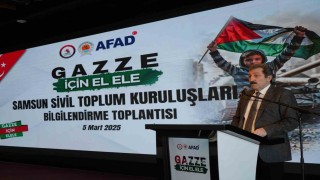 Samsun Valisi Tavlı: Gazzeyi yalnız bırakmayacağız