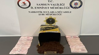 Samsunda 650 gram bonzai ele geçirildi