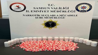 Samsunda bin 122 adet sentetik ecza ele geçirildi: 2 gözaltı