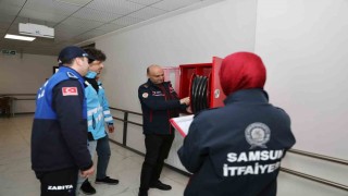 Samsundaki otel ve konaklama yerleri yangın denetimi