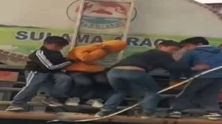 Şanlıurfada çocukların tehlikeli yolculuğu korkuttu