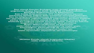 Şanlıurfaspor yönetimi istifa etti