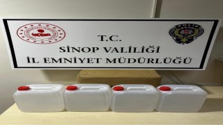 Sinopta 20 litre etil alkol ele geçirildi