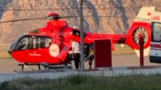 Şırnakta kalp krizi geçiren hasta ambulans helikopterle Diyarbakıra sevk edildi