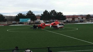Sivasta amatör maça helikopter arası