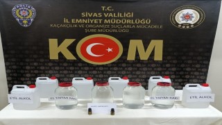Sivasta kaçak içki operasyonu