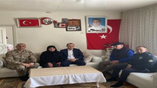 Susuzda şehit aileleri bayramda unutulmadı