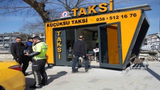 Taksi duraklarına zabıta ve emniyetten ortak denetim