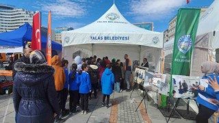 Talas Belediyesinden meydanda deprem standı