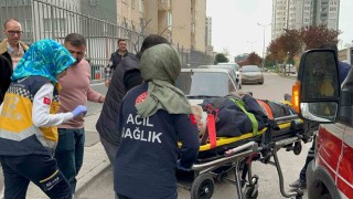 Talihsiz işçi iskelenin devrilmesi sonucu yaralandı