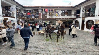 Tarihi Odunpazarı Evlerinde bayram yoğunluğu