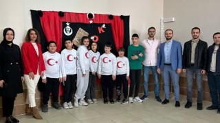 Tavşanlıda Özel Eğitim Uygulama Okulunda İstiklal Marşının kabulünün 104. yıl dönümü programı