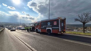 Tekirdağ Çevre Yolunda hararet yapan araç trafiği aksattı