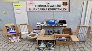 Tekirdağda jandarmadan kaçak tütün operasyonu