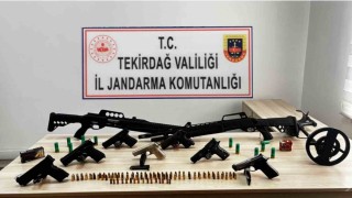 Tekirdağda jandarmadan kaçakçılık ve silah operasyonları