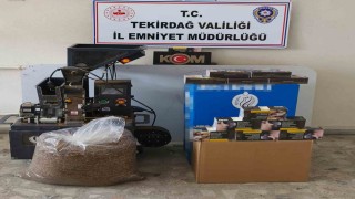 Tekirdağda kaçak tütün operasyonu