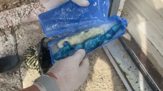 Tuncelide şampuan şişesine gizlenmiş uyuşturucu ele geçirildi