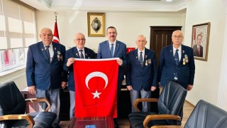 Türkiye Muharip Gaziler Derneğinden Kaymakam Özderine ziyaret