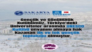 Türkiyenin ilk ve tek UNESCO kulübü SAÜde