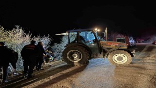 Uçuruma yuvarlanan traktörün altında kalan sürücü hayatını kaybetti