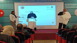 Umreye gidecek vatandaşlara uygulamalı eğitim verildi