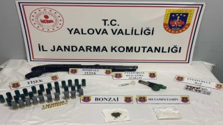 Yalovada otomobilde uyuşturucu ele geçirildi